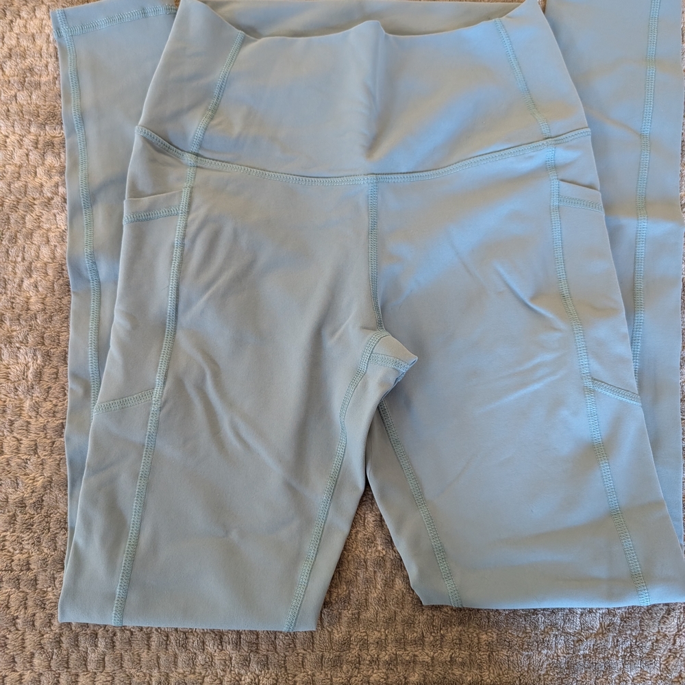 Light Blue High-Waisted Leggings